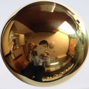 150mm hollow brass spheres mirror polished