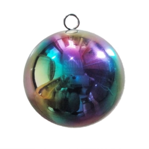 rainbow stainless steel gazing ball