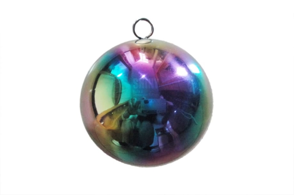 rainbow stainless steel gazing ball