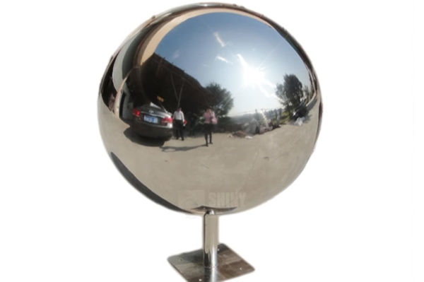 800mm silver ball water feature mirror polished