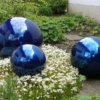 blue Steel Gazing balls for garden decoration