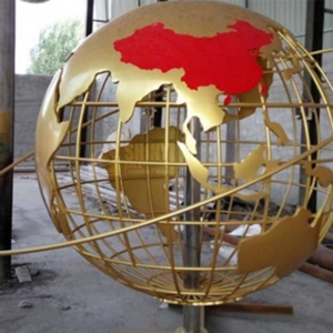 stainless steel world globe