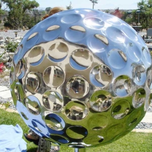Stainless steel golf ball