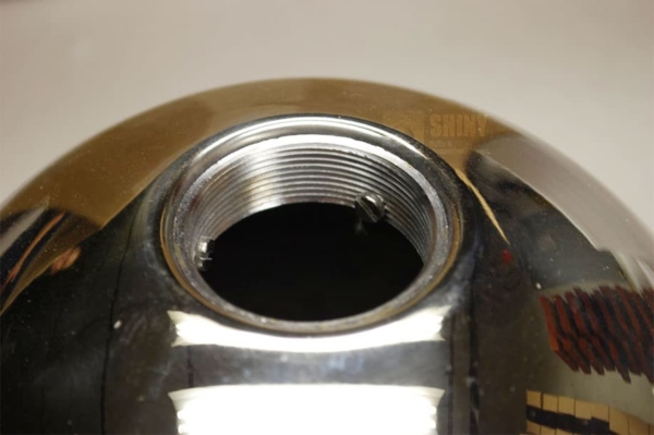 threaded hollow steel ball with nut.weldingMetric or Unified nut inside the balls.