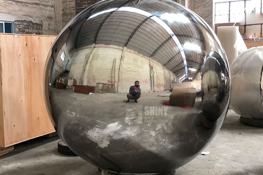 large hollow metal spheres