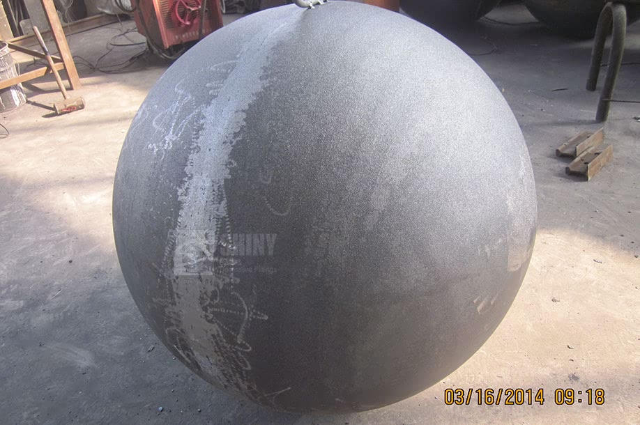 large hollow steel spheres