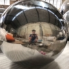 750mm large steel decorative balls