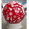 large christmas decorative steel spheres