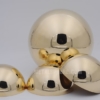 hollow brass hemispheres