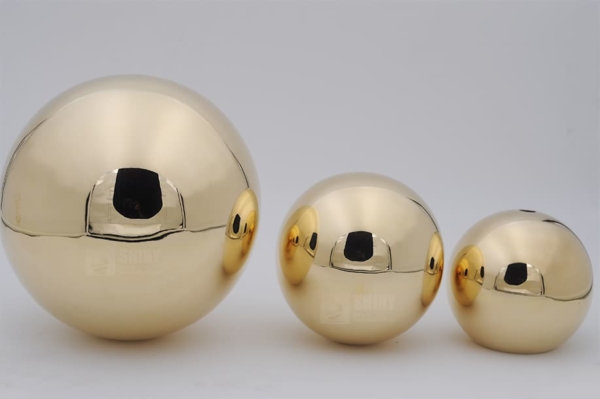 large hollow brass balls with mirror polished finish for sale