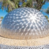 large steel hemispheres