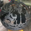 Dragon Fire Pit Sphere. fire pit ball with dragon fly scene