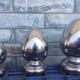 stainless steel egg . stainless steel oval ball.