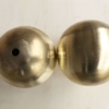 brass sphere in 4inch with raw finished