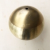 brass sphere in 5inch with raw finished