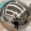 hollow steel ball with logo