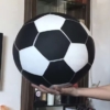 large stainless steel foot ball