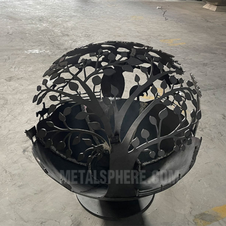 Customized fire pit spheres