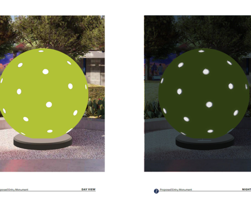 large stainless steel pickleball design