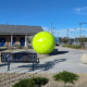 large stainless steel pickleball day view